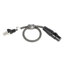 XLR Digital Cable XLR 3-Pin Female - RJ45 Plug 0.30 m Dark Grey