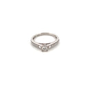 18kt White Gold Solitaire Diamond Ring