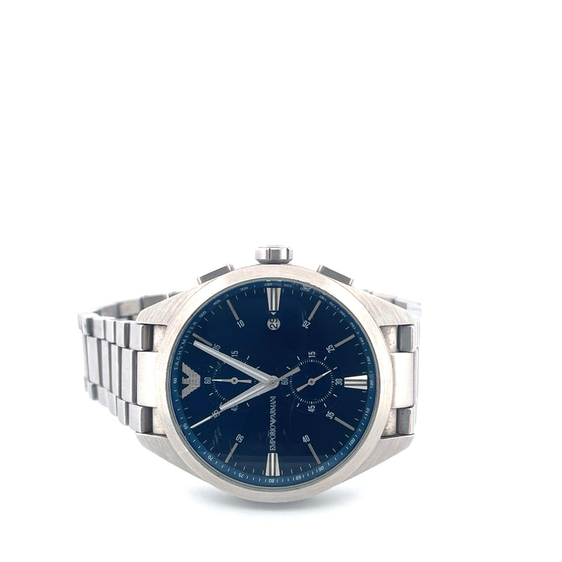 Emporio Armani Claudio Chronograph Blue Dial (Grade B) — frame 1