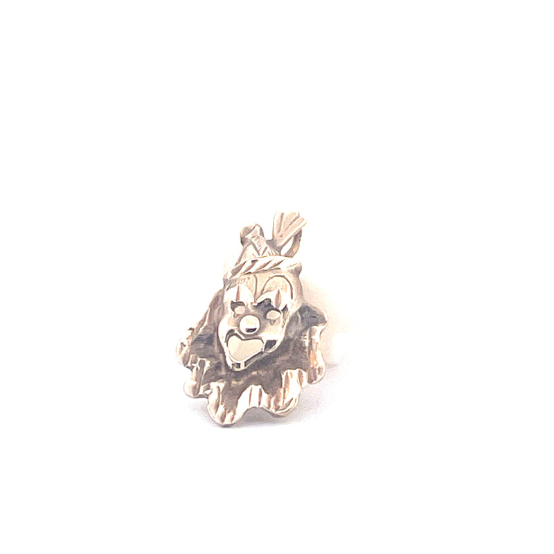 9KT Yellow Gold Clown Head Pendant