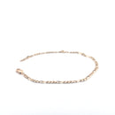 9KT Yellow Gold Figaro Bracelet