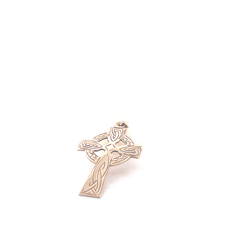 9KT Yellow Gold Celtic Cross Pendant