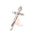 9KT Yellow & White Gold Cross Pendant