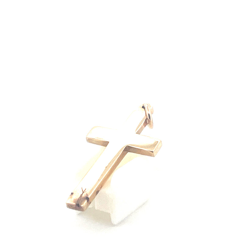 9KT Yellow Gold Cross Pendant