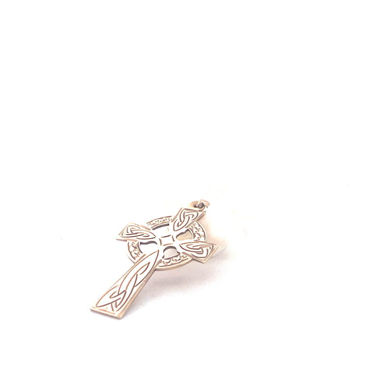 9KT Yellow Gold Celtic Cross Pendant