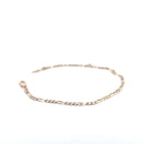 9KT Yellow Gold Figaro Bracelet