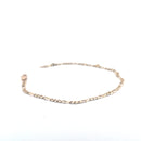 9KT Yellow Gold Figaro Bracelet