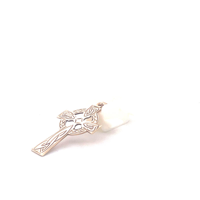 9KT Yellow Gold Celtic Cross Pendant