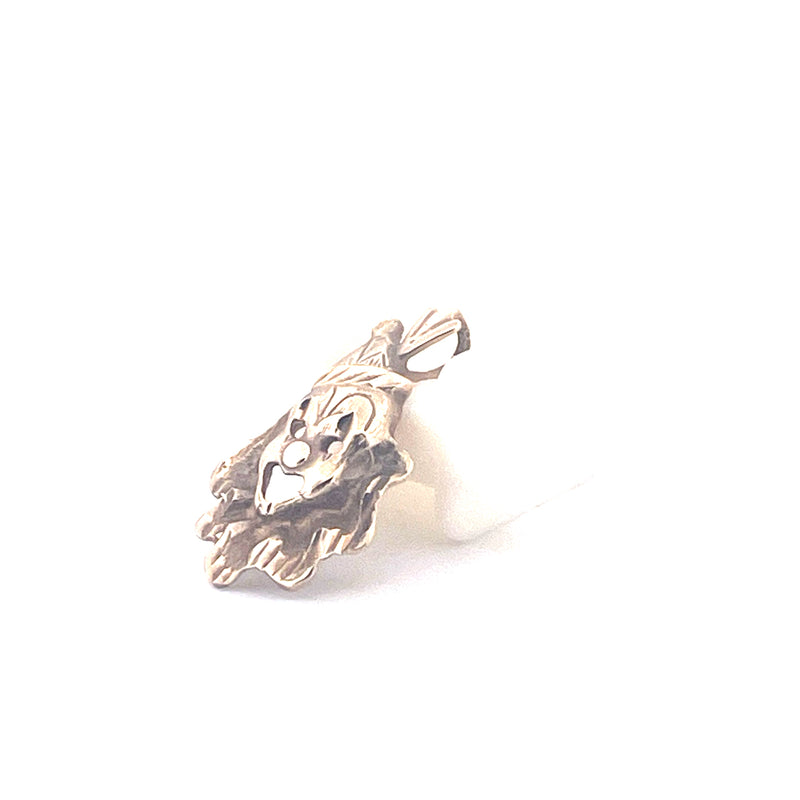 9KT Yellow Gold Clown Head Pendant