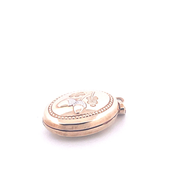 9KT Yellow Gold Locket Pendant
