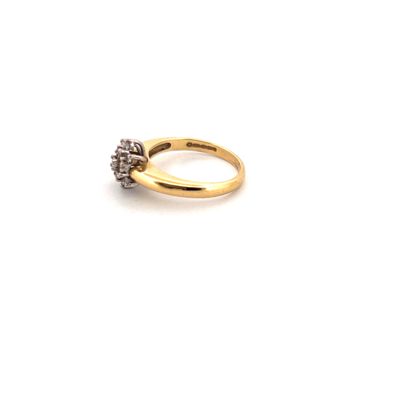 18kt Yellow Gold Diamond Cluster Ring — frame 5