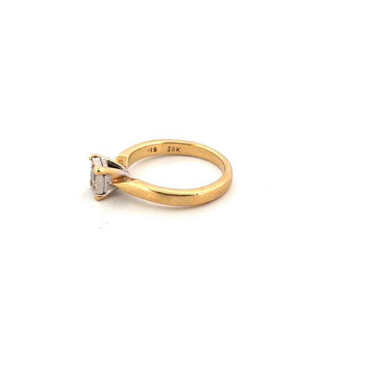 18kt Yellow Gold Solitaire Diamond Ring — frame 21