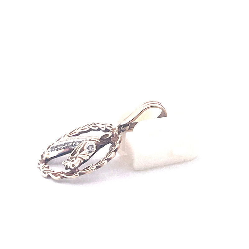 9KT Yellow Gold Horse Pendant