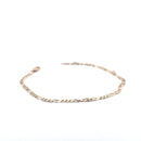 9KT Yellow Gold Figaro Bracelet