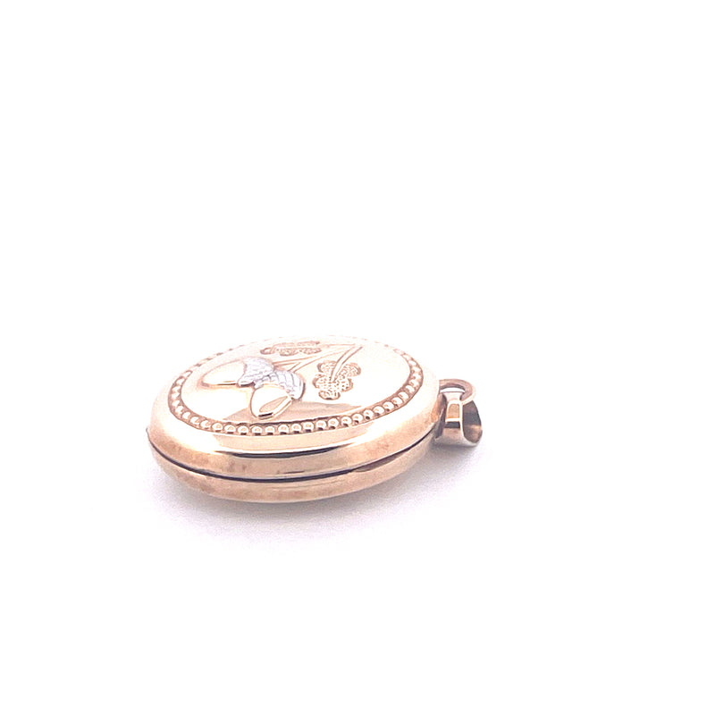 9KT Yellow Gold Locket Pendant