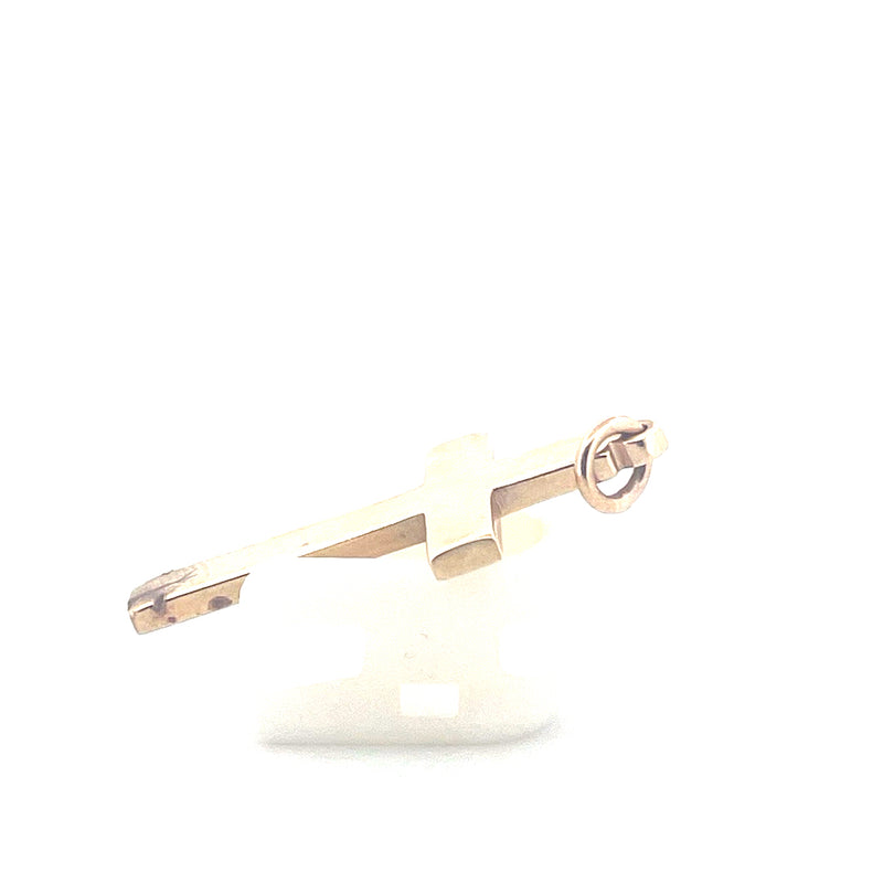 9KT Yellow Gold Cross Pendant