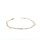 9KT Yellow Gold Figaro Bracelet