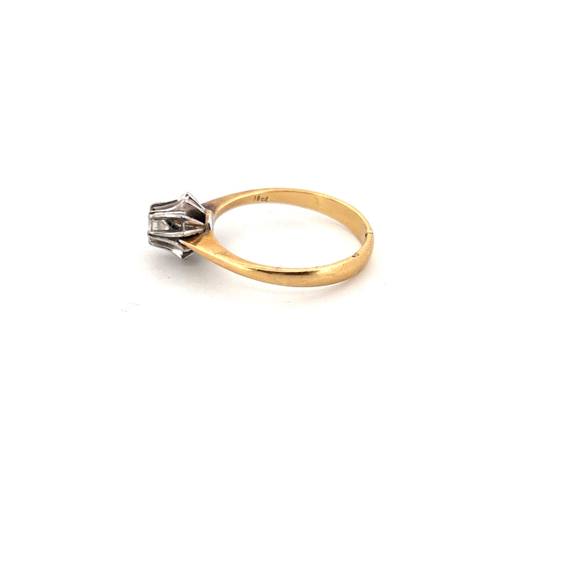 18kt Yellow Gold Solitaire Diamond Ring — frame 8