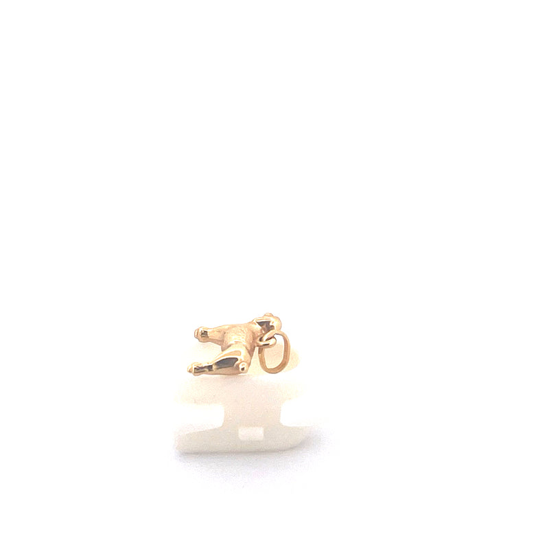9KT Yellow Gold Dog Pendant
