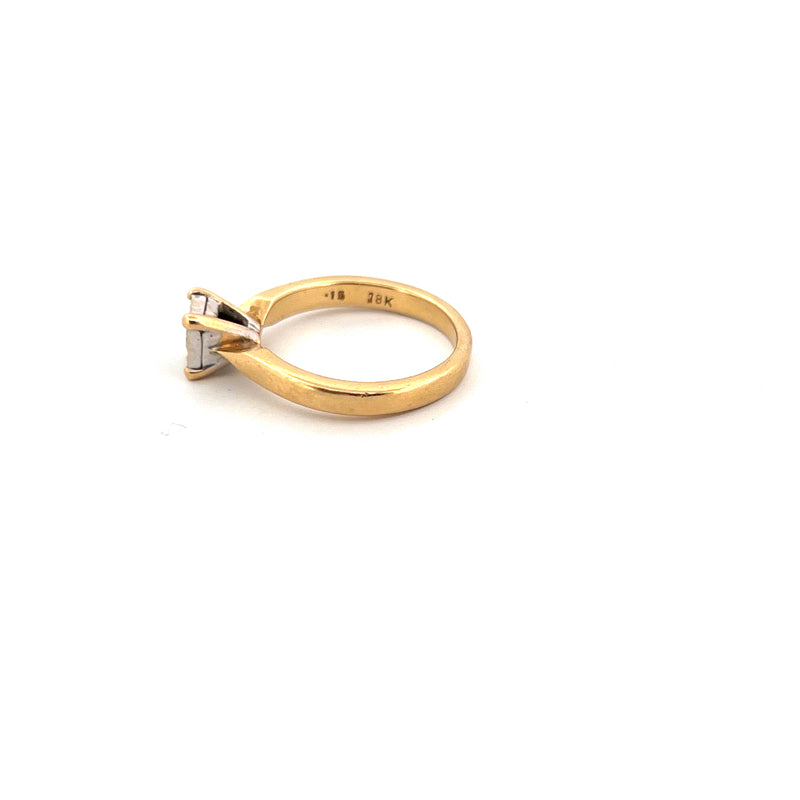 18kt Yellow Gold Solitaire Diamond Ring — frame 22