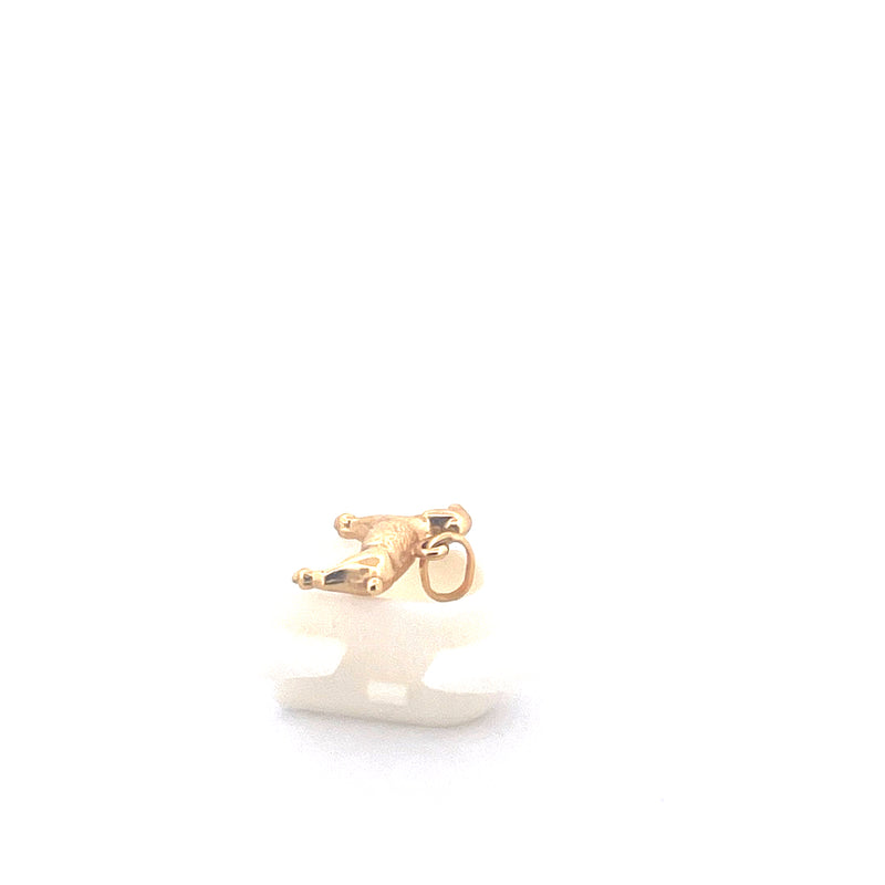 9KT Yellow Gold Dog Pendant