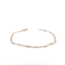 9KT Yellow Gold Figaro Bracelet