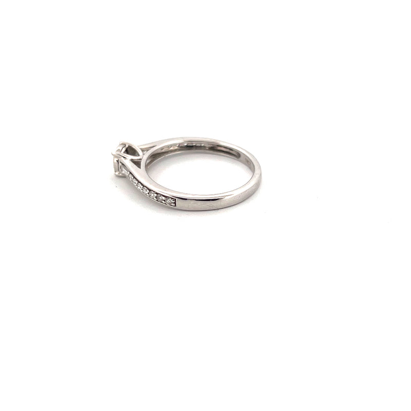 18kt White Gold Solitaire Diamond Ring — frame 5