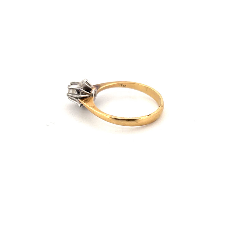 18kt Yellow Gold Solitaire Diamond Ring — frame 9