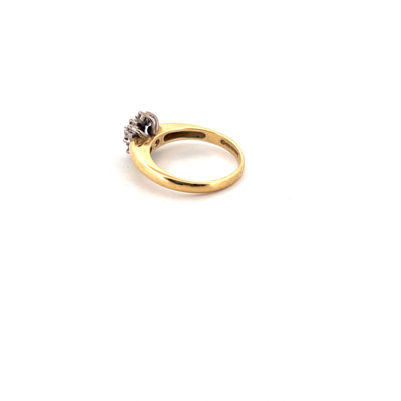18kt Yellow Gold Diamond Cluster Ring — frame 8