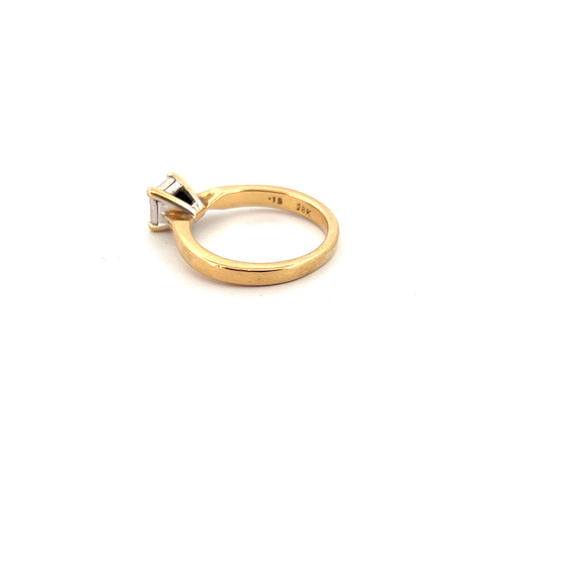 18kt Yellow Gold Solitaire Diamond Ring — frame 24