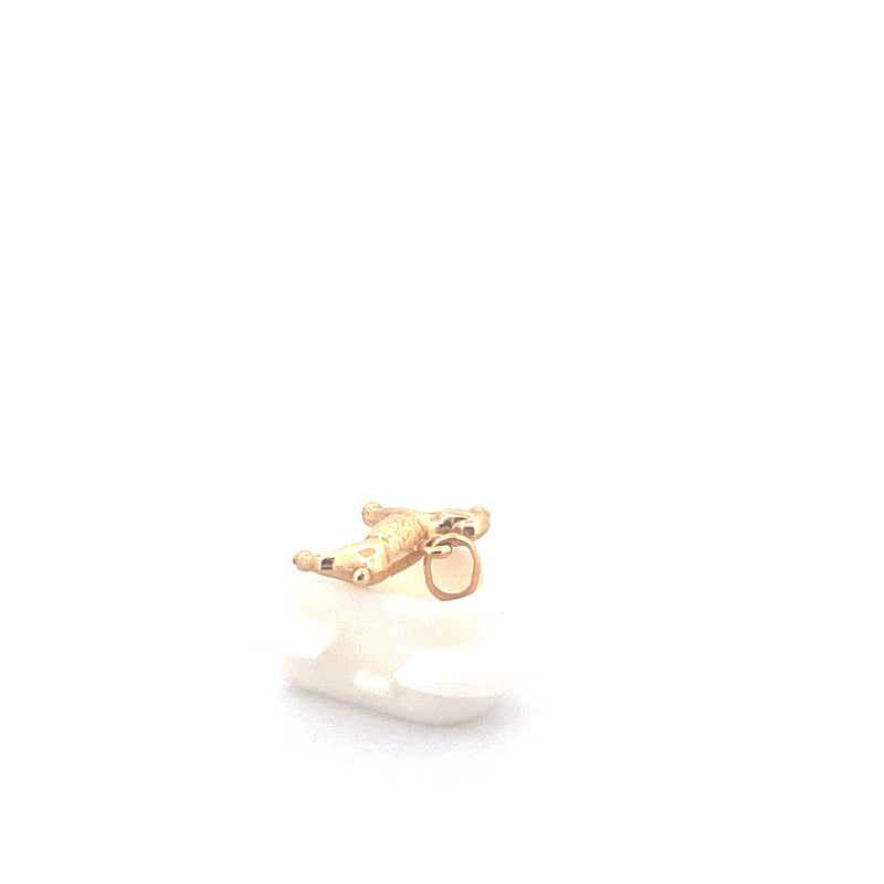 9KT Yellow Gold Dog Pendant