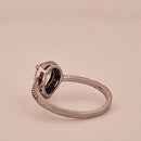 Sterling Silver Ring with Pear Shaped Clear Stone