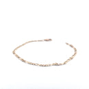 9KT Yellow Gold Figaro Bracelet