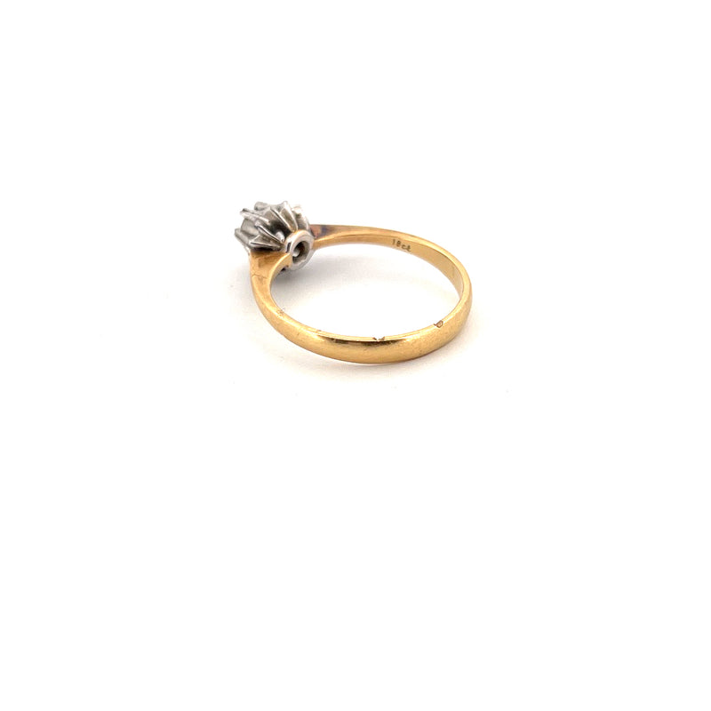 18kt Yellow Gold Solitaire Diamond Ring — frame 11