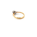 18kt Yellow Gold Solitaire Diamond Ring