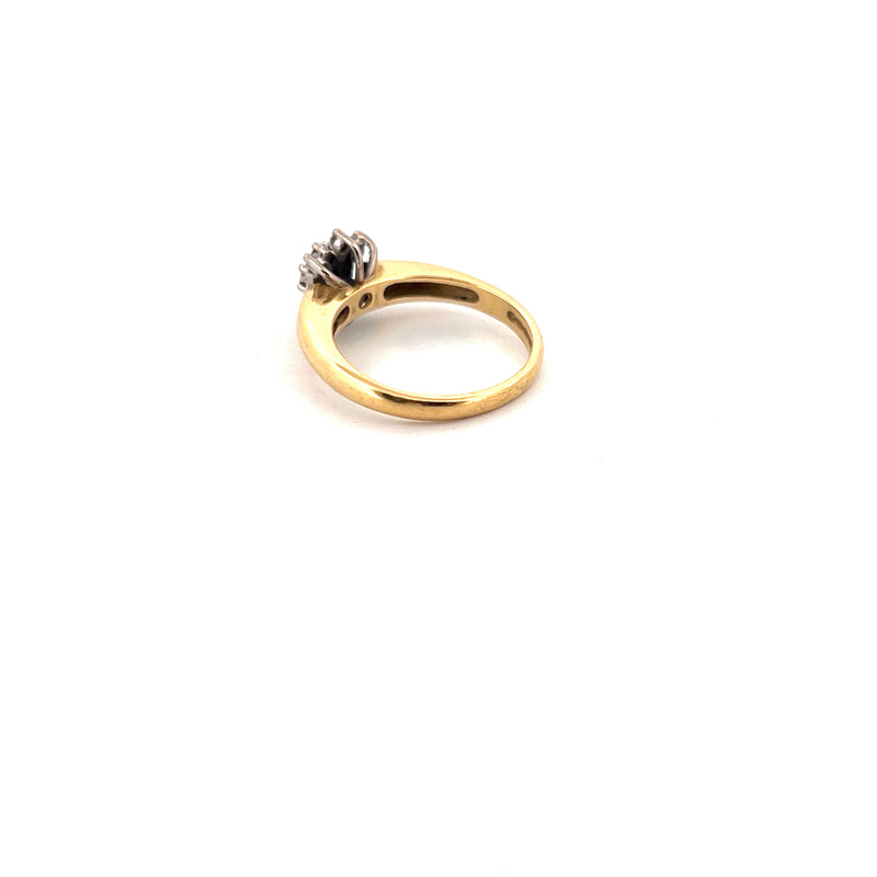18kt Yellow Gold Diamond Cluster Ring — frame 9