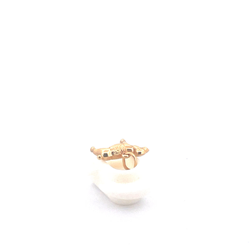 9KT Yellow Gold Dog Pendant