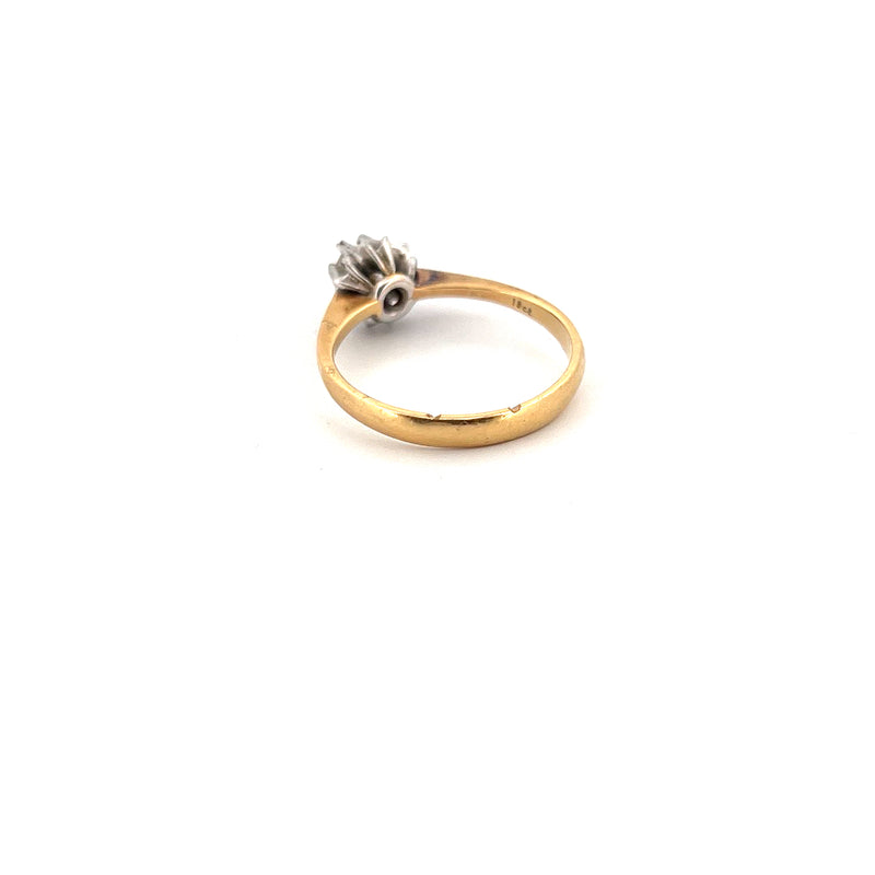 18kt Yellow Gold Solitaire Diamond Ring — frame 12