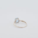 9KT Gold Ring with Blue Stone