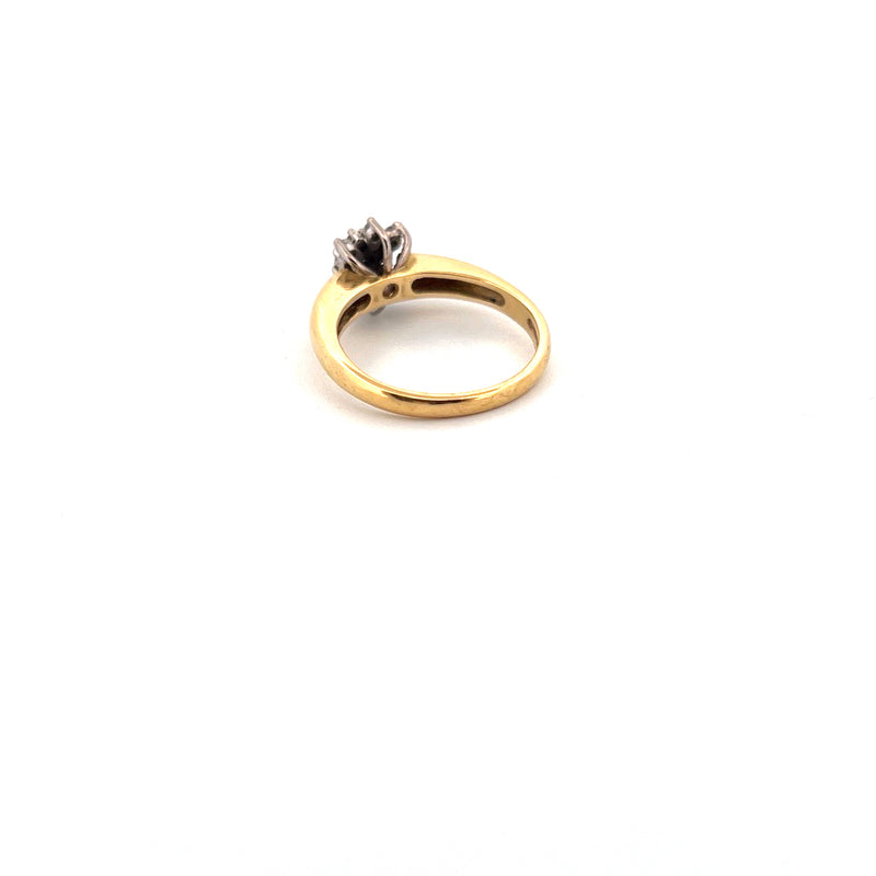 18kt Yellow Gold Diamond Cluster Ring — frame 10