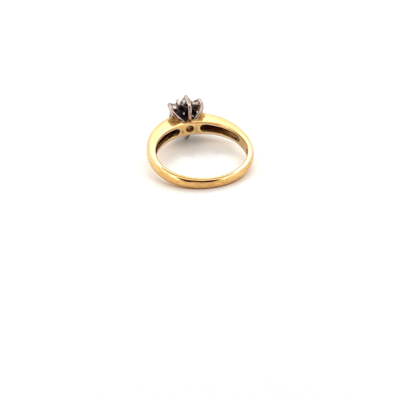 18kt Yellow Gold Diamond Cluster Ring — frame 11