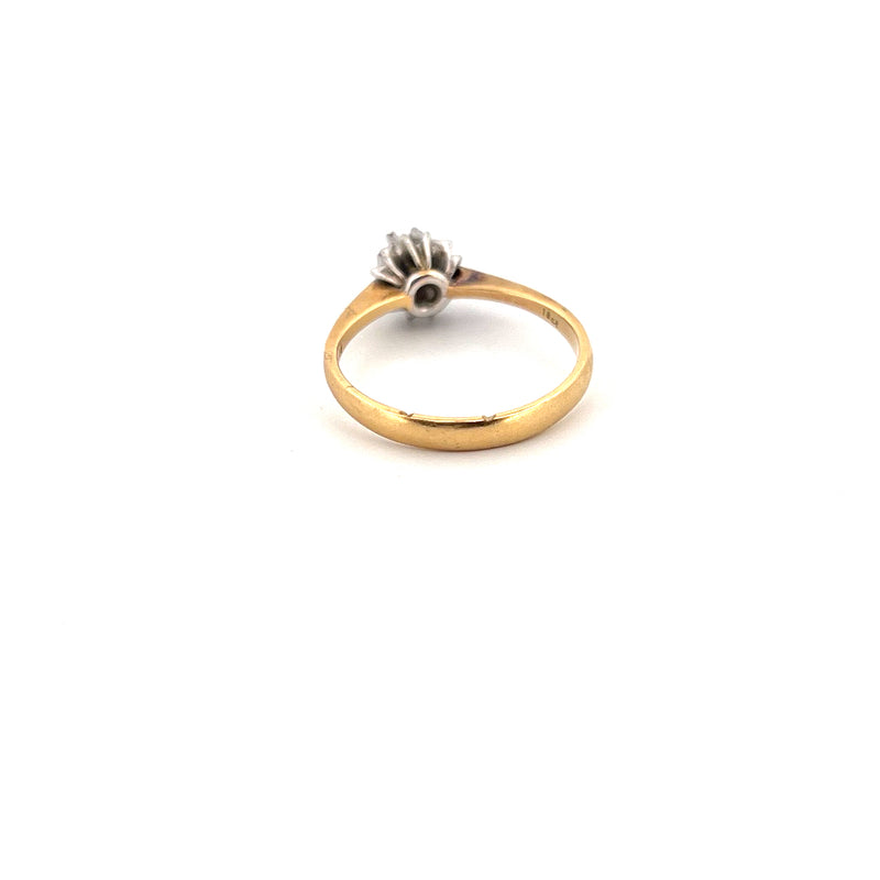 18kt Yellow Gold Solitaire Diamond Ring — frame 13