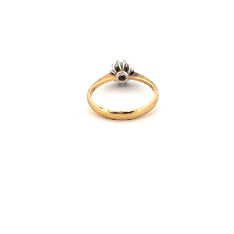 18kt Yellow Gold Solitaire Diamond Ring — frame 14