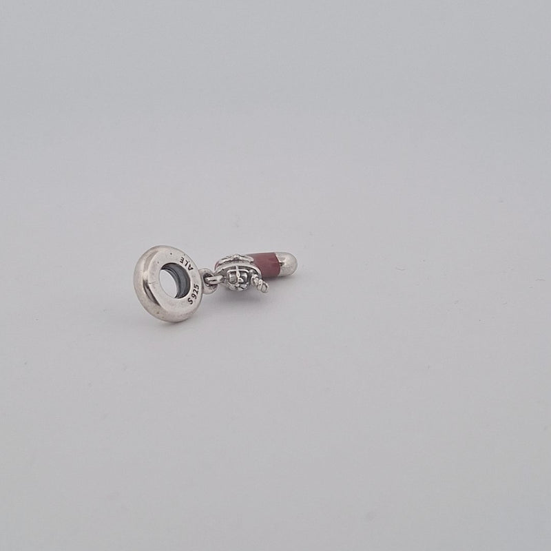 Sterling Silver Pandora Festive Stocking Dangle Charm