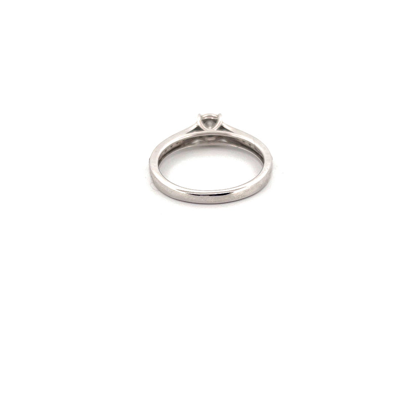 18kt White Gold Solitaire Diamond Ring — frame 10