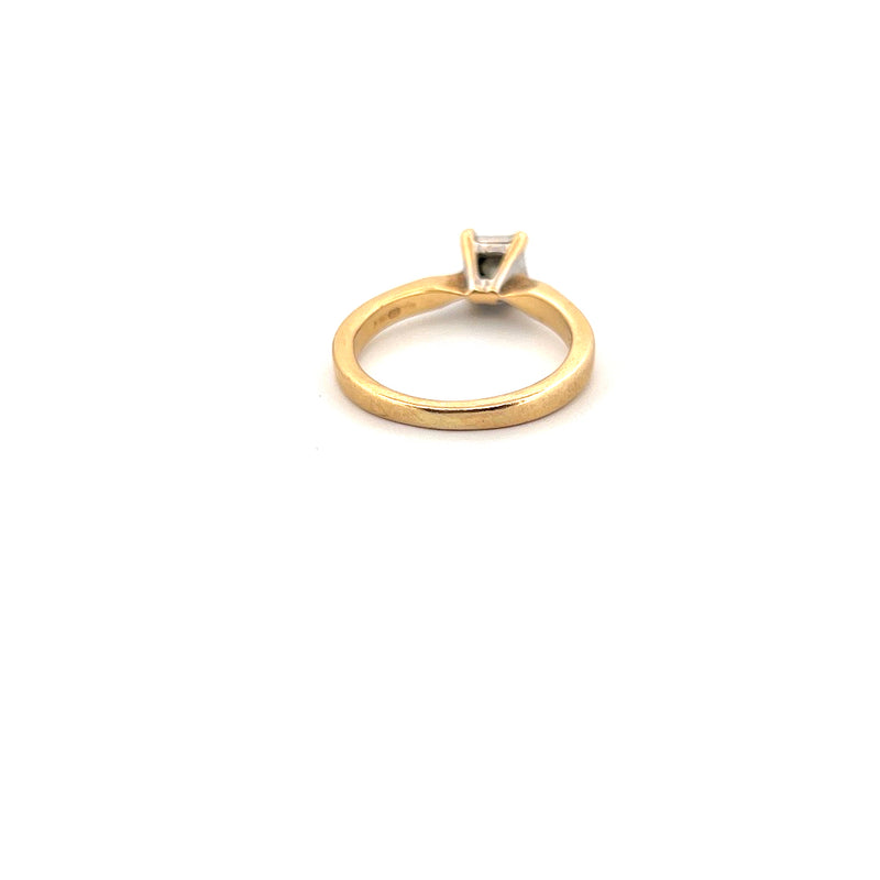 18kt Yellow Gold Solitaire Diamond Ring — frame 5