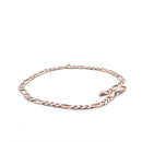 9KT Yellow Gold Figaro Bracelet