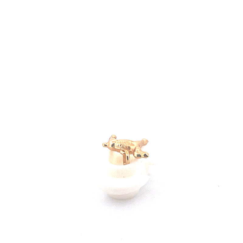 9KT Yellow Gold Dog Pendant