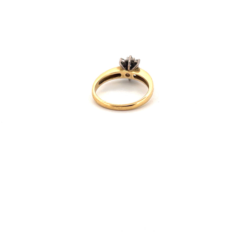 18kt Yellow Gold Diamond Cluster Ring — frame 13