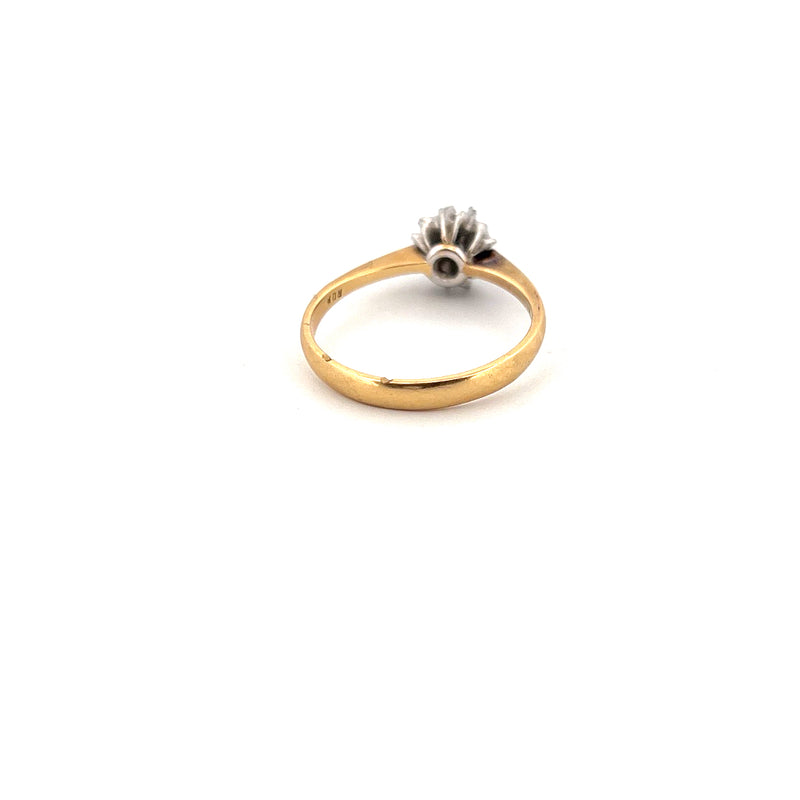 18kt Yellow Gold Solitaire Diamond Ring — frame 15